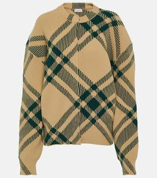 Burberry | Burberry Check wool-blend cardigan