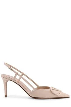 Valentino | Valentino VLogo Signature Pointed Toe Slingback Pumps