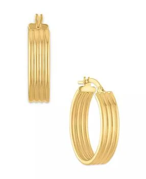 Macy's | Oval Hoop Earrings in 10k Gold
