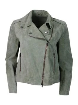 Brunello Cucinelli | Brunello Cucinelli Biker Zipped Jacket
