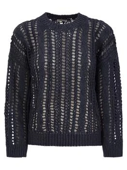Brunello Cucinelli | Brunello Cucinelli Crewneck Open Knit Jumper