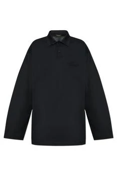 Balenciaga | Balenciaga Collared Long-Sleeve Polo Shirt