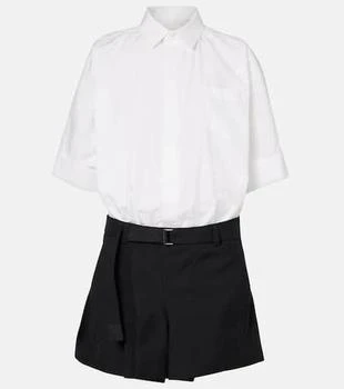 Sacai | Poplin minidress