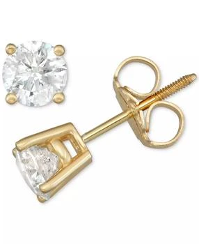Macy
s | Diamond Stud Earrings (3/4 ct. t.w.) in 14k White, Yellow or Rose Gold