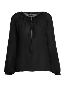 Tom Ford | Silk Georgette Peasant Blouse