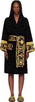 Versace | Black 'I Heart Baroque' Bathrobe