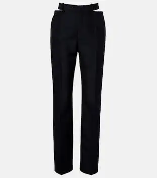 Jil Sander | Cutout wool and mohair straight pants