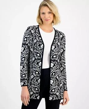 Women
s Printed Open-Front Cardigan, Macy
s Exclusive