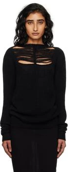 Rick Owens | Black Concordians LS Sweater