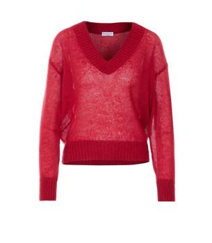 Brunello Cucinelli | Brunello Cucinelli Sheer V-Neck Knitted Sweater
