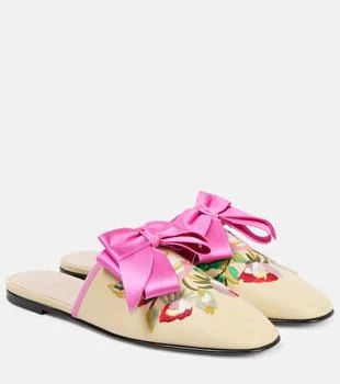 Valentino | Beauregard embroidered leather mules