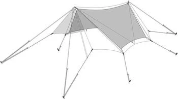Snow Peak Snow Peak - The Takibi Tarp Octa Inner Roof is Made of Aramid