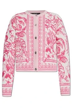Versace | Versace Barocco Pattern Button-Up Cardigan
