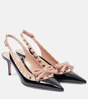 Valentino | Rockstud 60 patent leather slingback pumps