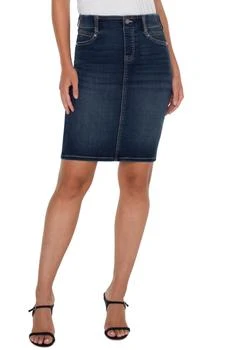Gia Glider Denim Pencil Skirt
