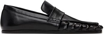 Jil Sander | Black D-Ring Loafers