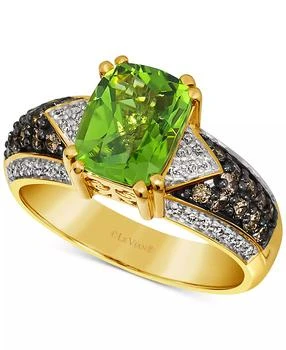 Le Vian | Chocolatier® Green Apple Peridot (1-7/8 ct. t.w.) 
Diamond (1/2 ct. t.w.) Ring in 14k Gold