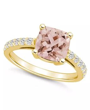 Macy's | Morganite (2 Ct. T.W.) and Diamond (1/3 Ct. T.W.) Ring in 14K Yellow Gold