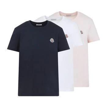 Moncler | Moncler 3 Packs Logo Patch Crewneck T-Shirts