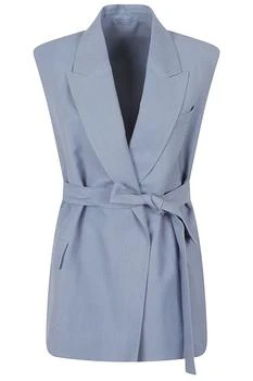 Brunello Cucinelli | Brunello Cucinelli Belted Sleeveless Blazer