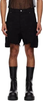 Rick Owens | Black Concordians Stefan Cargo Shorts