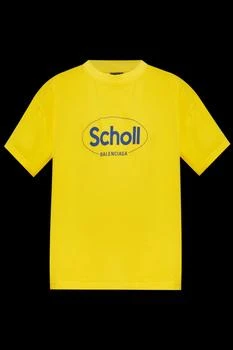 Balenciaga | Balenciaga X Scholl Logo Printed Crewneck T-Shirt
