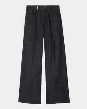 Burberry | Mid-Rise Wide-Leg Jeans