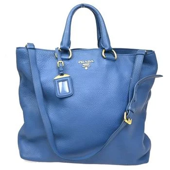 Prada | Convertible Shopper Tote Vitello Daino Leather Tote Bag Bag (Pre-Owned)