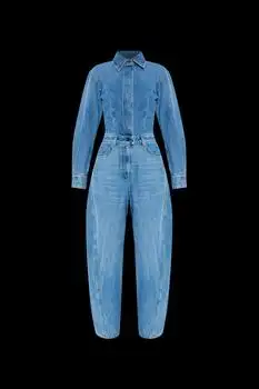Givenchy | Givenchy Long-Sleeved Denim Jumpsuit