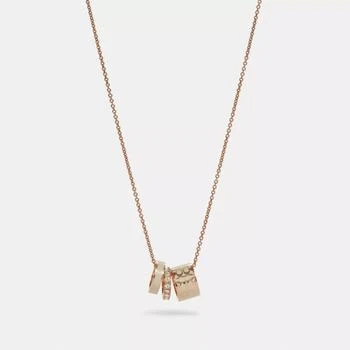 Coach Signature Enamel Necklace
