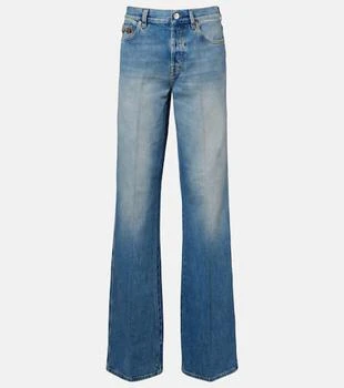 Gucci | Horsebit mid-rise flared jeans