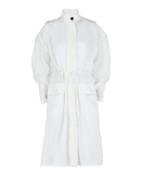 Salvatore Ferragamo | Long-Sleeved Hooded Trench Coat