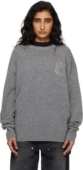 AMIRI | Gray MA Applique Sweater