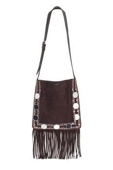 Valentino | Valentino Nellcôte Fringed Edge Shoulder Bag
