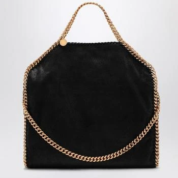 Stella McCartney | Black/gold Falabella Fold Over bag