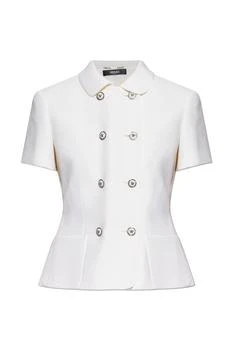 Versace | Double-breasted blazer with short sleeves