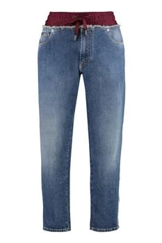 Dolce & Gabbana | Dolce & Gabbana Drawstring Panelled Tapered Jeans
