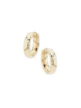 Saks Fifth Avenue | 14K Yellow Gold Shrimp Huggie Earrings