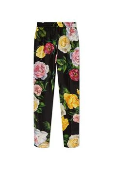 Dolce & Gabbana | Dolce & Gabbana Floral Printed Elastic Waist Pants