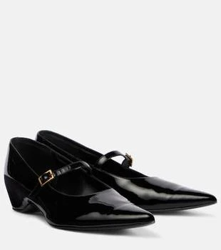 Khaite | Sybil patent leather Mary Jane flats