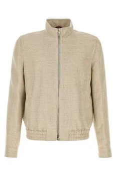 Brunello Cucinelli | Brunello Cucinelli Zip-Up Stand Collar Jacket