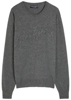 Dolce & Gabbana | Logo-appliquéd wool sweatshirt