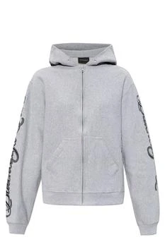 Balenciaga | Balenciaga Cursive Zip-Up Hoodie