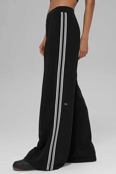 Alo Track Star Wide Leg Pant (Long) - Black