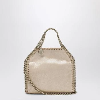 Stella McCartney | Gold metallic micro Falabella tote bag