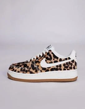 Nike Air Force 1 '07 unisex trainers in leopard and white