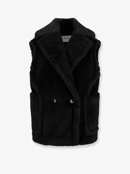 Max Mara | Bormida alpaca and wool sleeveless coat