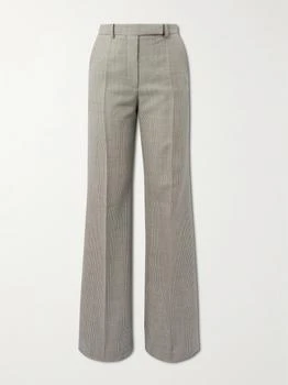 Valentino | Houndstooth Wool And Mohair-blend Wide-leg Pants  - IT38