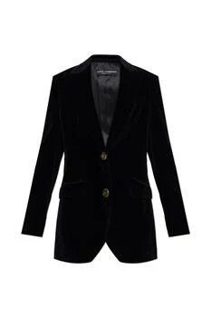 Dolce & Gabbana | Velvet blazer with a single vent