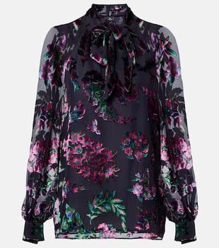 ETRO | Printed tie-neck blouse